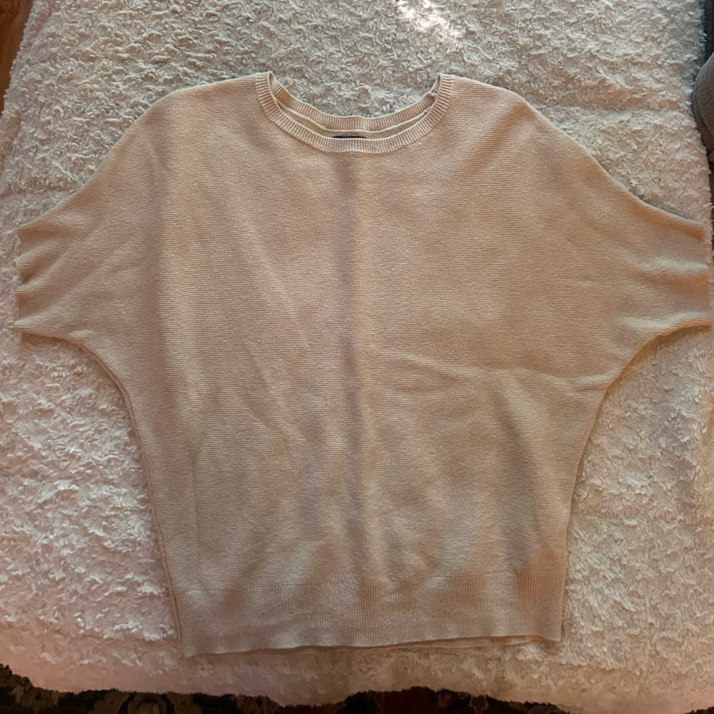 Quince Beige Sleeveless Knit Top